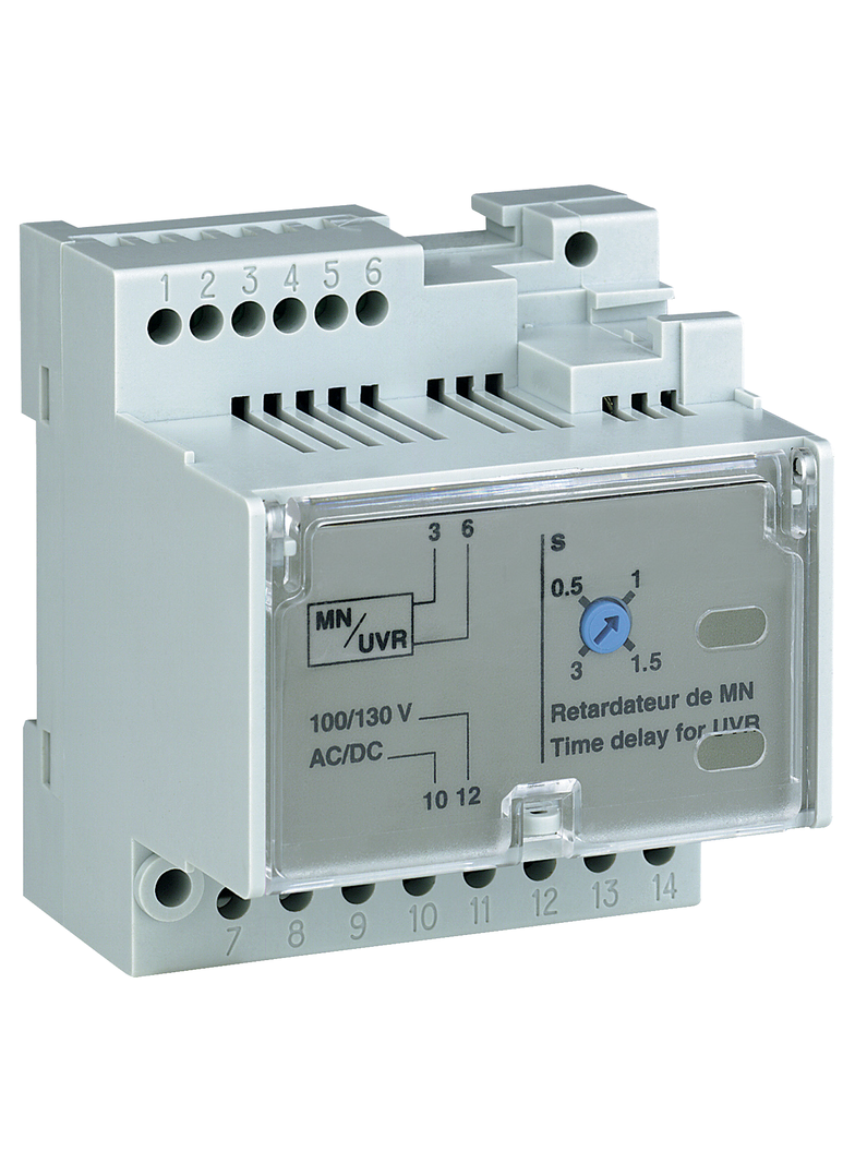 Przekaźnik opóźniający z regulacją MN, MasterPact MTZ, 100/130V AC/DC, część zamienna