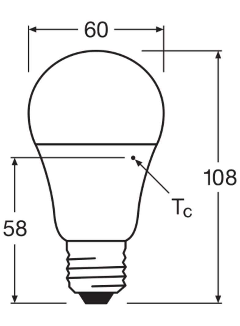 Lampa LED STAR+ CL A DSFR 40 non-dim 6W 827 E27