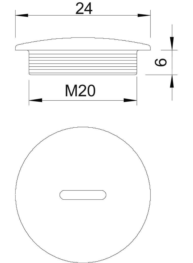 108 M, ZAŚLEPKI GWINTOWANE M20 TWORZ.