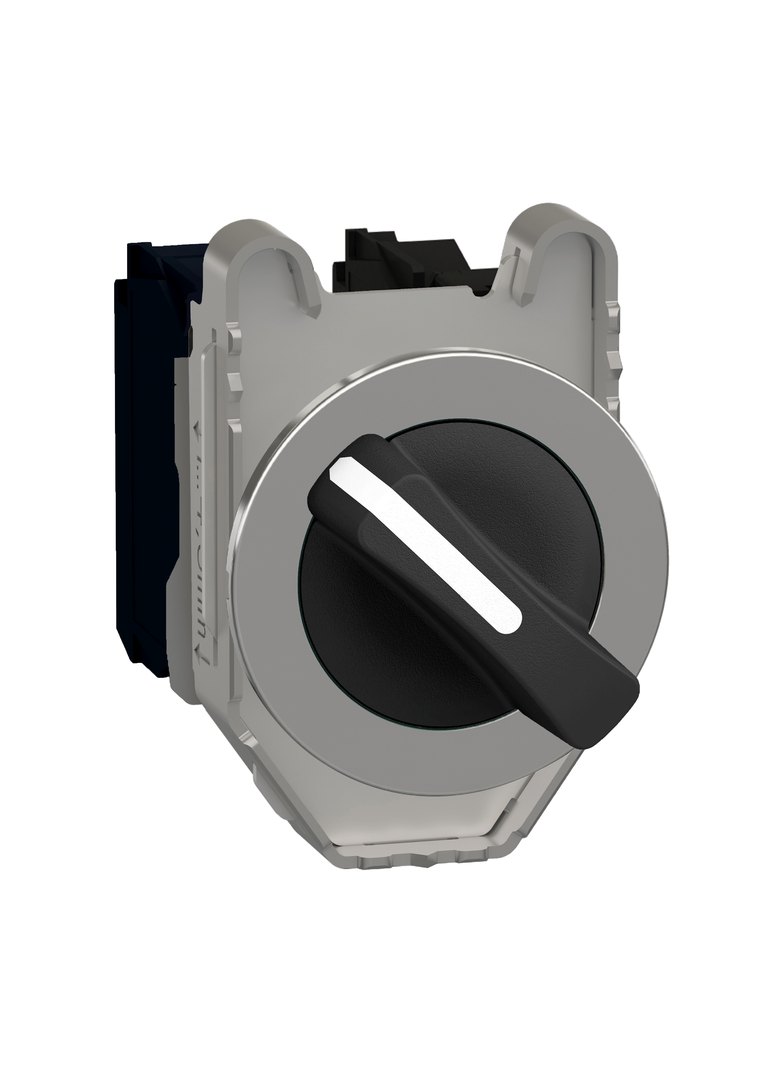 Harmony XB4 Przełącznik zlicowany metal czarny fi30 2 położeniowy stabilny 1NO 1R XB4FD25 Schneider