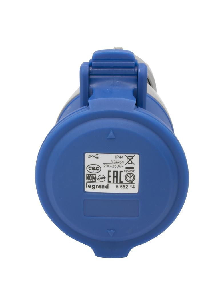 P17 TEMPRA PRO GNIAZDO PRZENOŚNE 32A 2P+Z 230V IP44, Legrand