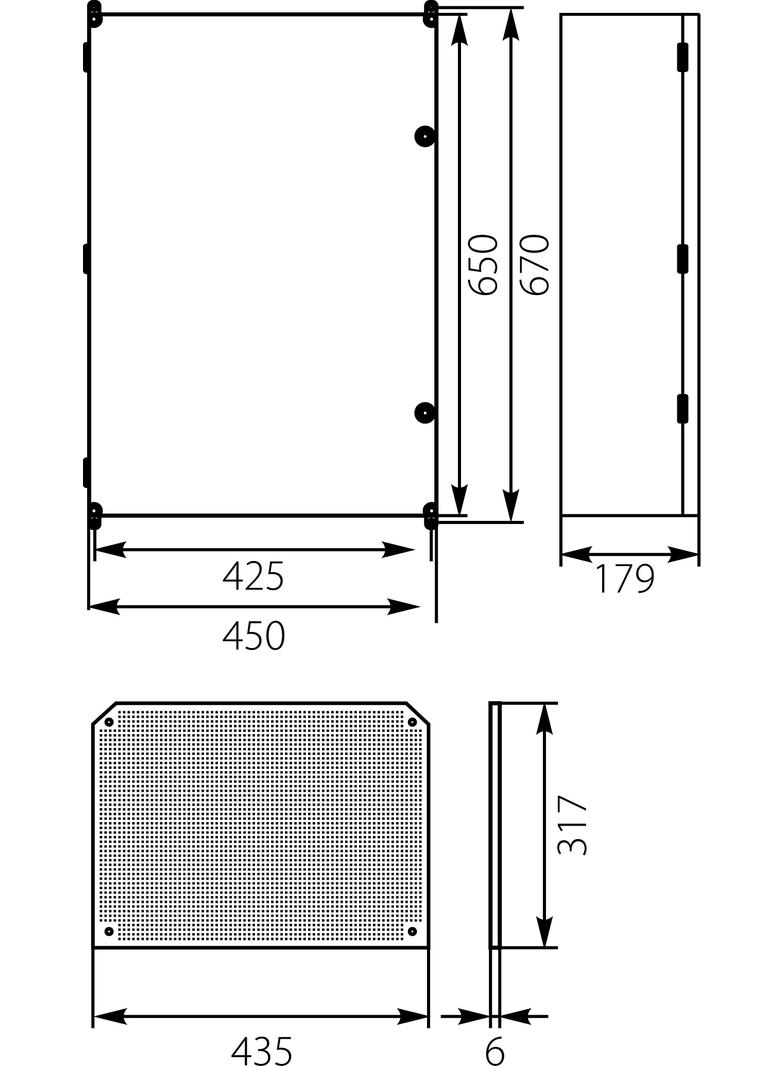 UNI-3 OBUDOWA UNIBOX 600X400X196  43.3 OPATÓWEK