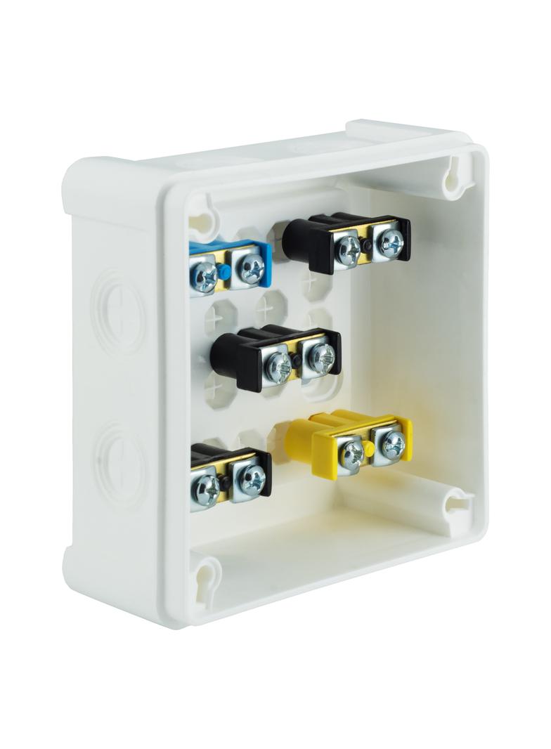 VP-42 Puszka n/t 98x98x42mm IP55 8-wl Z-sł. Z-ac. biała VP 042-51 61.146 OPATÓWEK