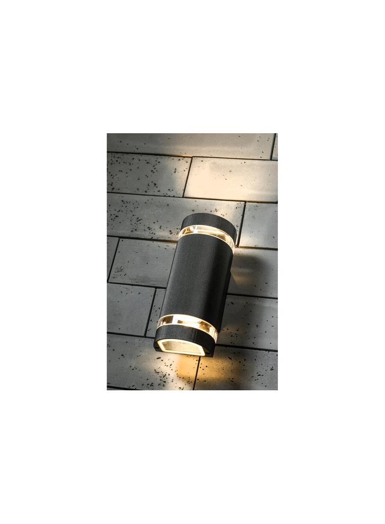 OPRAWA ŚCIENNA DWUKIERUNKOWA SILVA, GU10, MAX. 50W, IP54, AC220-240V, 50/60HZ, CZARNA
