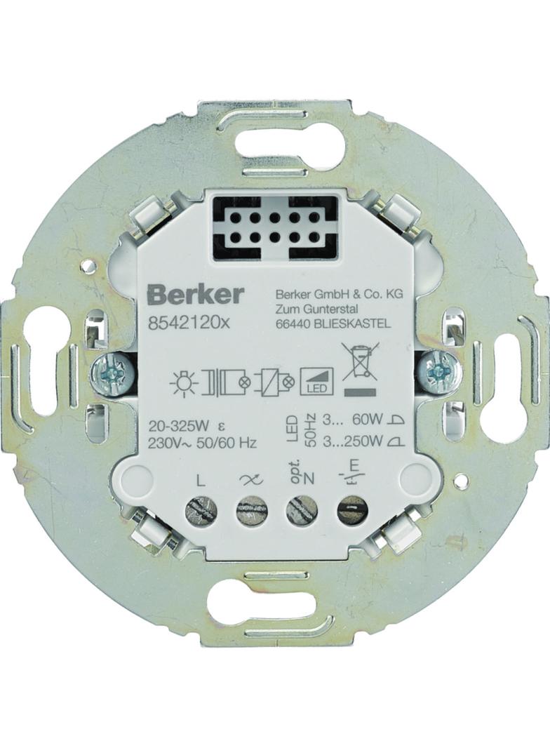 BERKER R.classic/1930/Glas KNX RF Uniwersalny ściemniacz przyciskowy pojedyncza mechanizm 85421201 HAGER