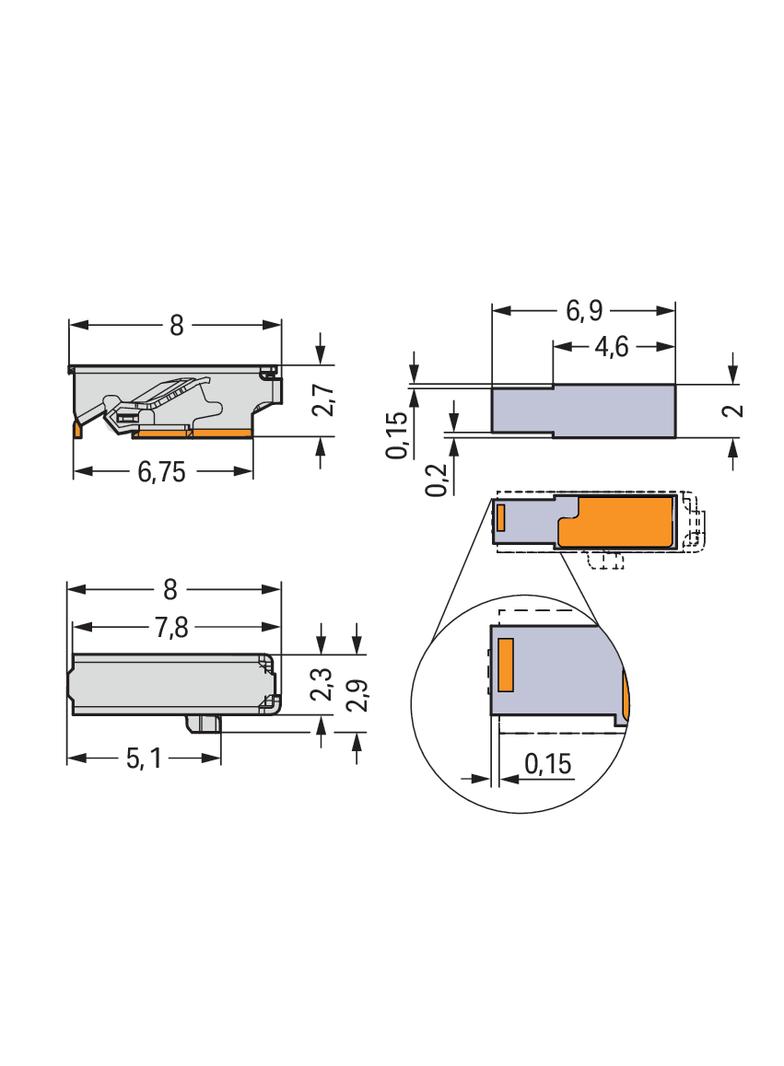 złączka SMD do płytek drukowanych