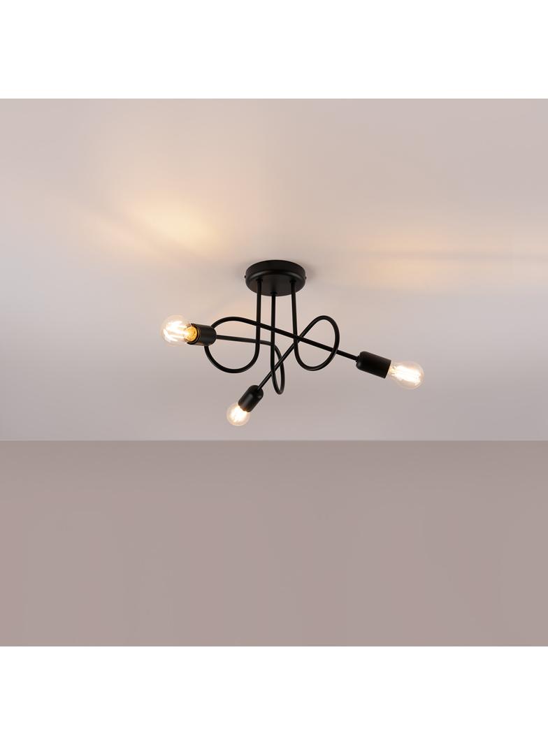 Żyrandol LOOP 3 czarny