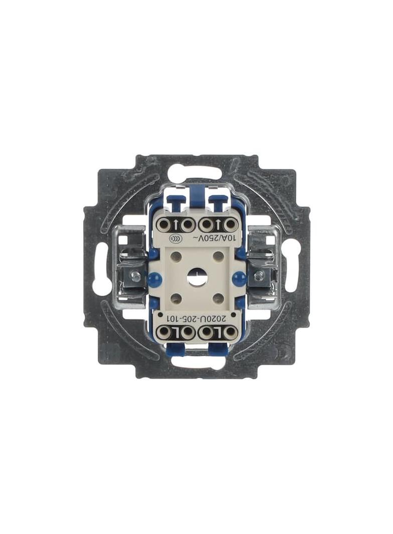 Przycisk kołyskowy 2x1-biegunowy Z 2 oddzielnymi torami prądowymi, 2 klawisze