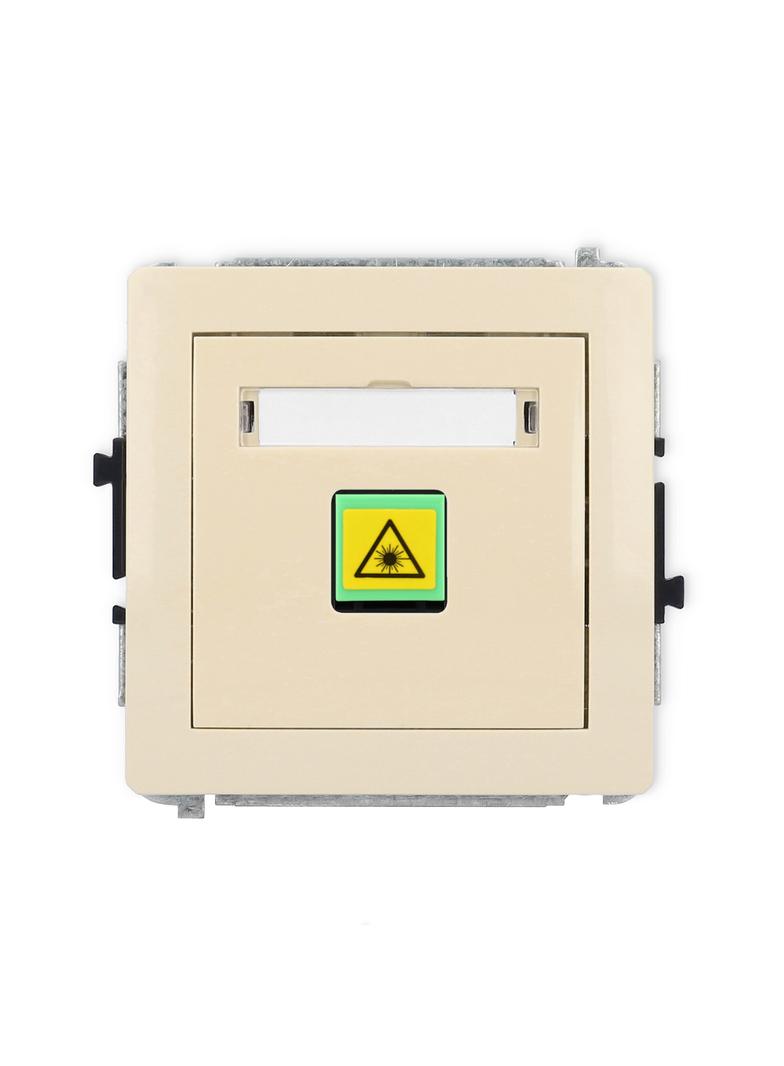 DECO Mechanizm gniazda światłowodowego/optycznego pojedynczego beżowy