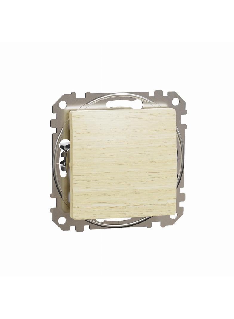 Sedna Design & Elements, łącznik 1-biegunowy, brzoza