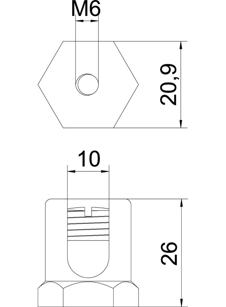 B 33021, ŚRUBA UZIEMIAJĄCA