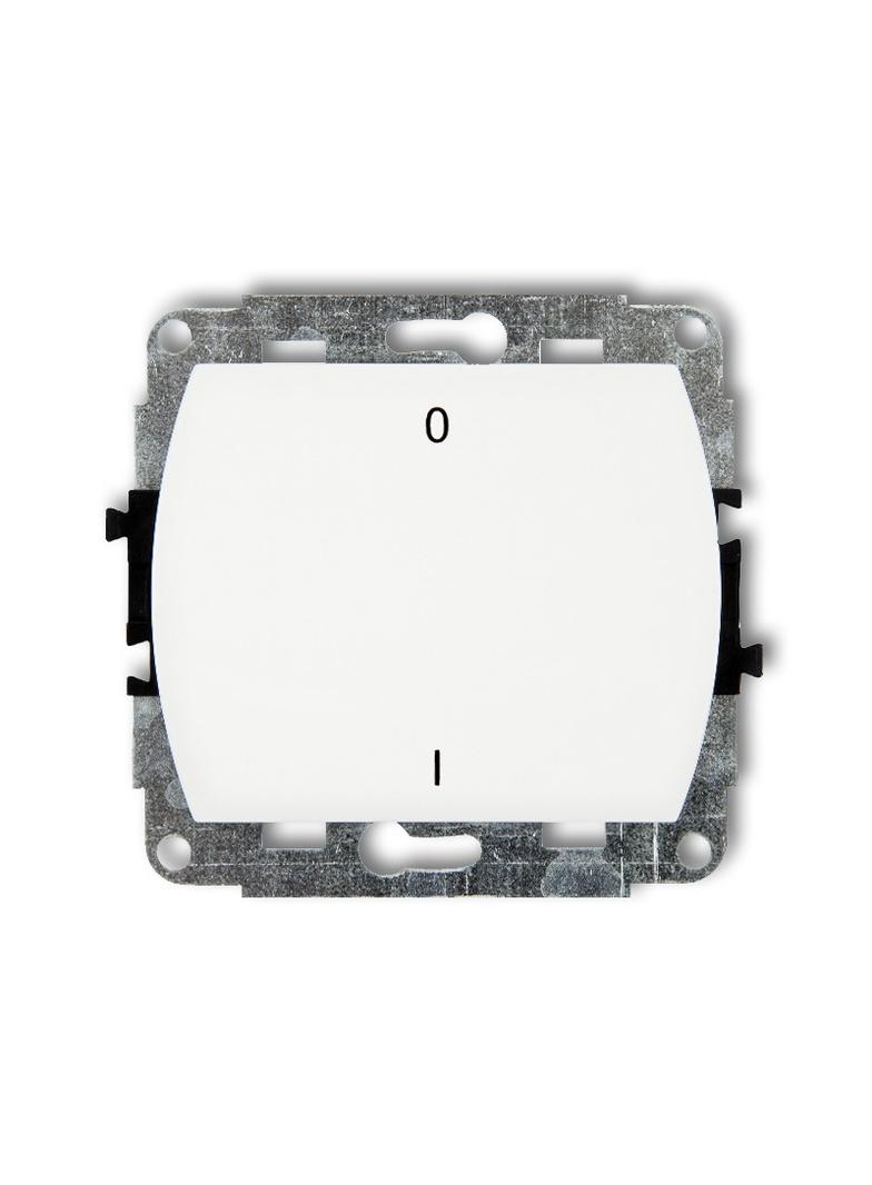 TREND Mechanizm łącznika dwubiegunowego podświetlanego biały