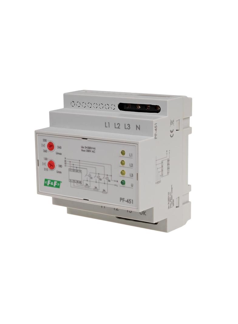 AUTOMATYCZNY PRZEŁĄCZNIK FAZ Z REGULACJĄ PROGÓW ZADZIAŁANIA, DO WSPÓŁPRACY ZE STYCZNIKAMI , 6 MODUŁÓ