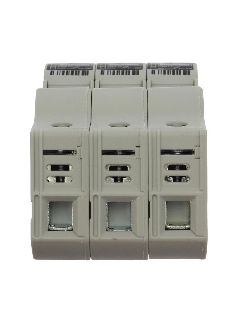 3Pole 30A 600V MFH For 10X38 Class CC Podstawa wkładki cylindrycznej 10x38 3P 32A 690VAC std. UL CHC