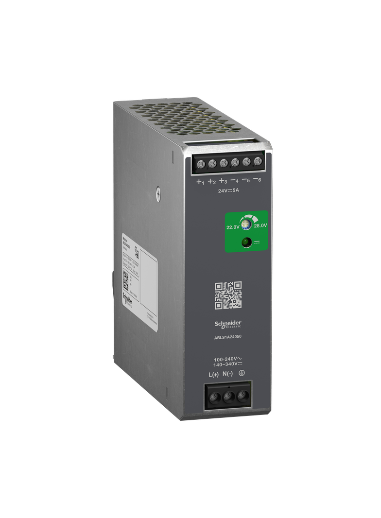 Phaseo, regulowany zasilacz impulsowy, 100...240 V AC, 24V 5 A, 1 fazowy, Optimized