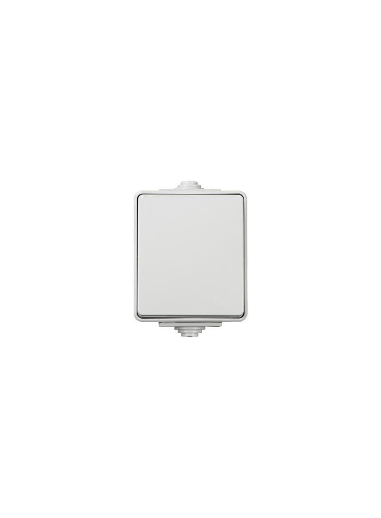 TEKNO IP65GR Łącznik natynkowy pojedynczy/schodowy - uniwersalny IP65 biały 39220 KANLUX