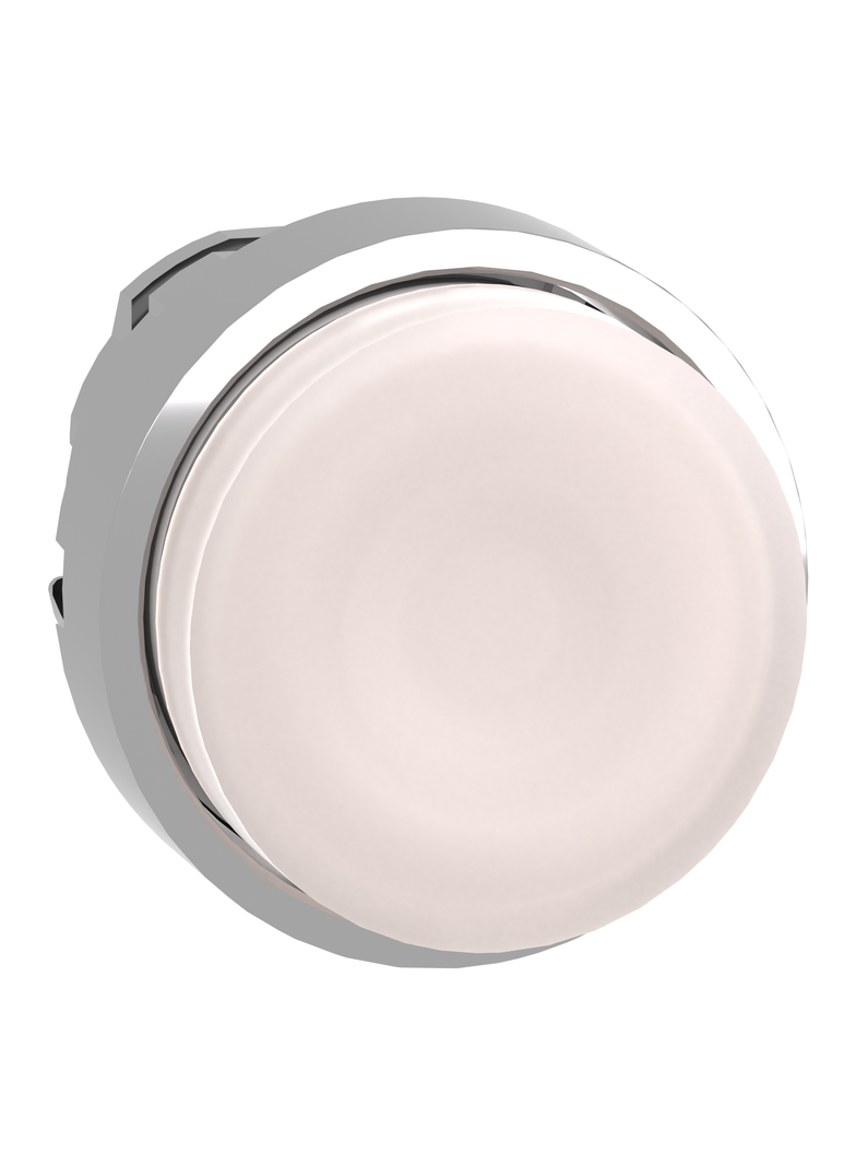Harmony XB4 Główka przycisku wystającego z samoczynnym powrotem LED biała metalowa ZB4BW113