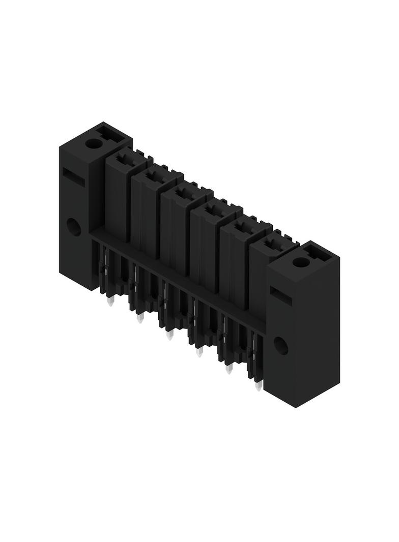 BVL 7.62HP/06/180FI 3.5SN BK BX Wtyki PCB (złącza płyty), 7.62 mm, Liczba biegunów: 6, kąt odejścia: 180° /50szt./ 1928770000 WEIDMÜLLER
