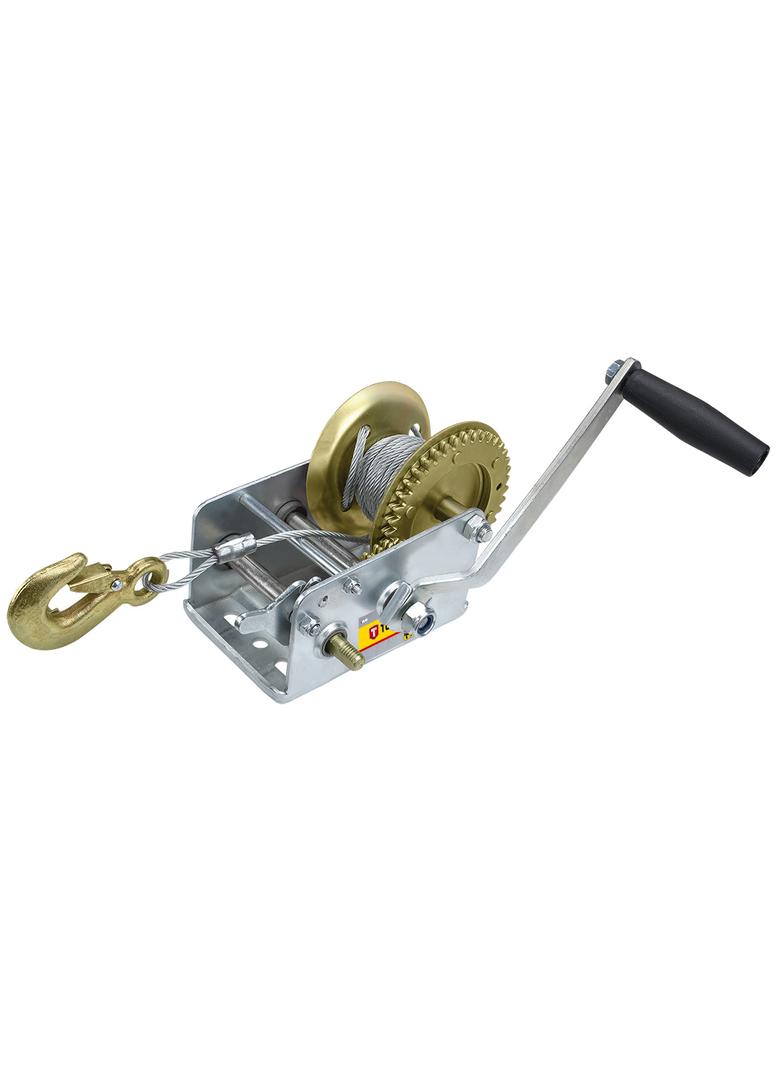 Wciągarka linowa z hamulcem zapadkowym 0.9 t, lina 10 m