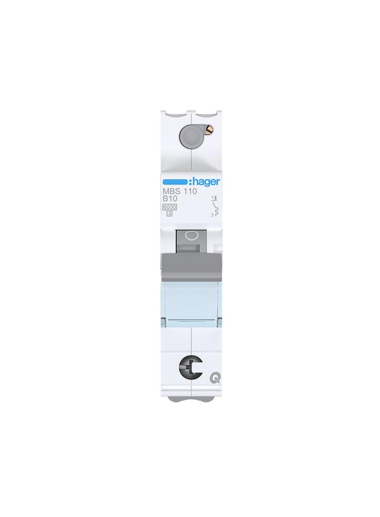 MCB Wyłącznik nadprądowy 6kA 1P B10A QuickConnect MBS110 HAGER