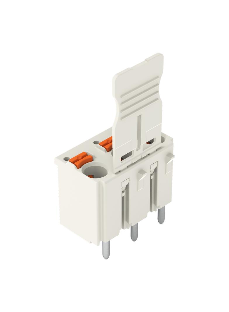 Gniazdo picoMAXeCOM raster 7,5mm 4‑biegunowe z prostymi pinami lutowniczymi z płytką 2092‑3154 /100szt./ WAGO