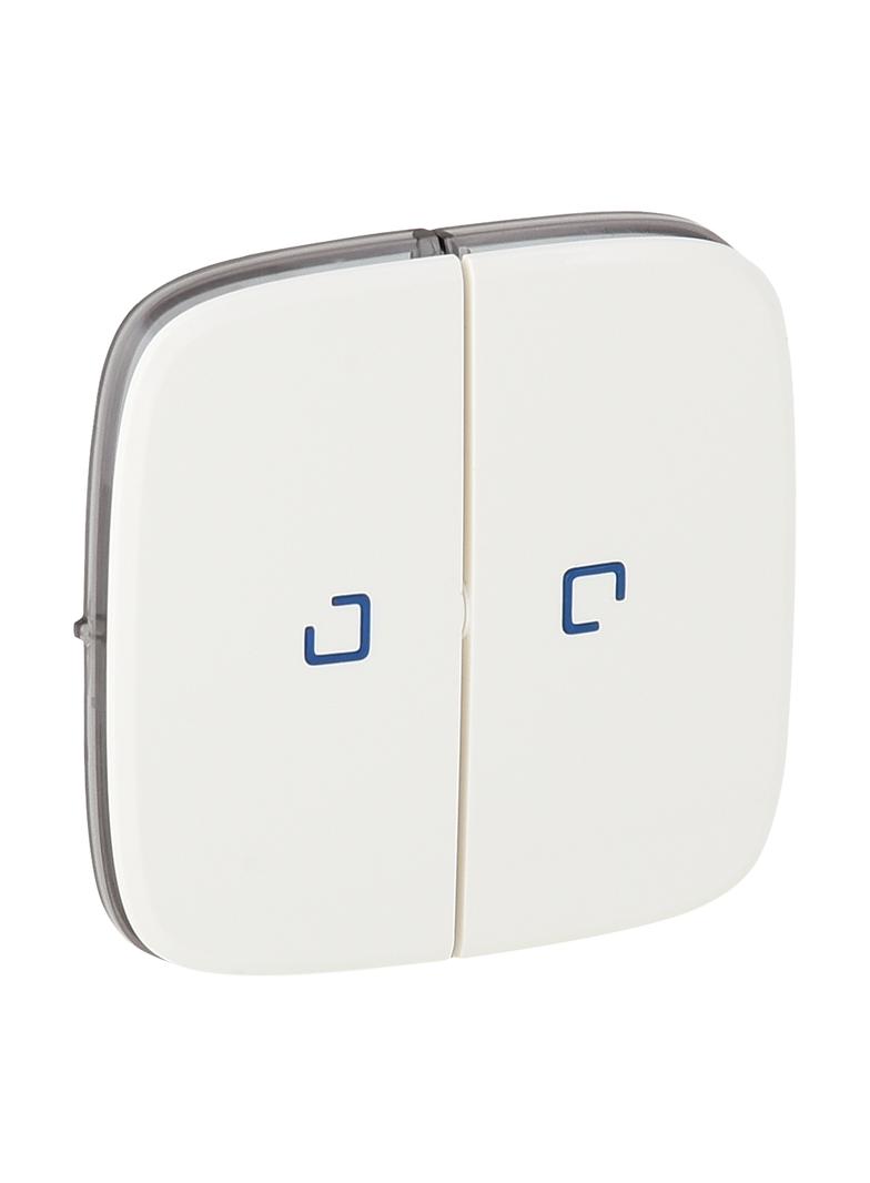 VALENA ALLURE - KLAWISZE BIAŁE ŁĄCZNIKA ŚWIECZNIKOWEGO Z PODŚWIETLENIEM LED, Legrand