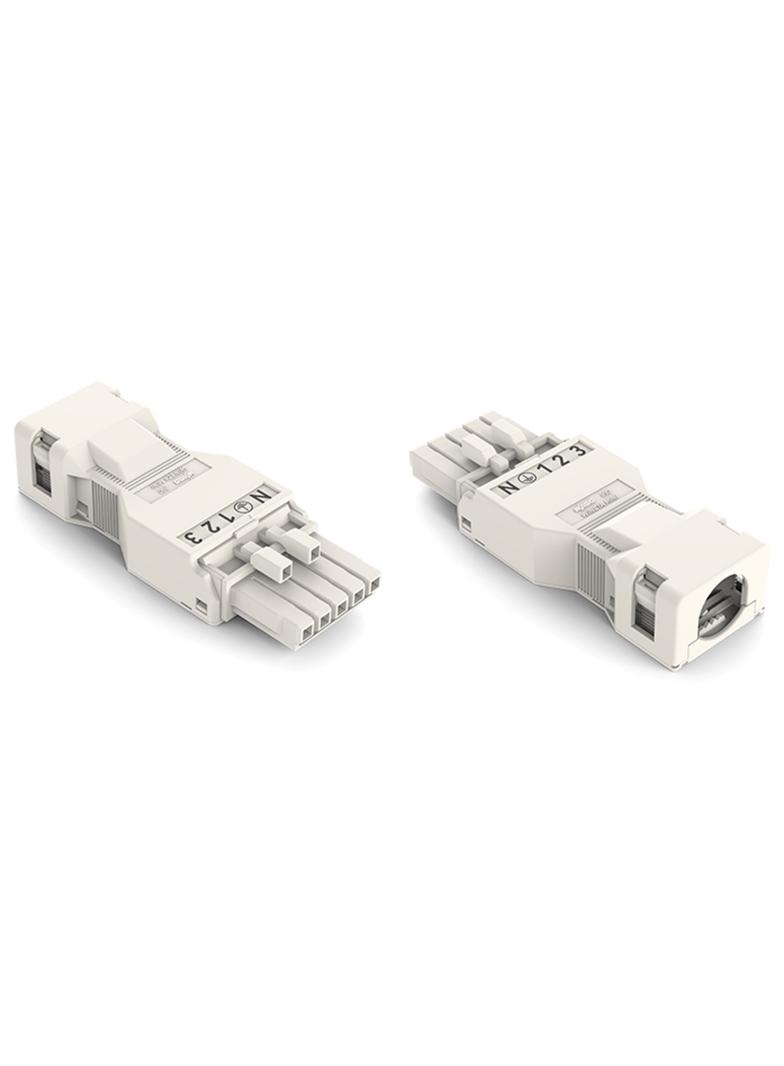 gniazdo 5-biegunowe z obudową odciążającą przewody