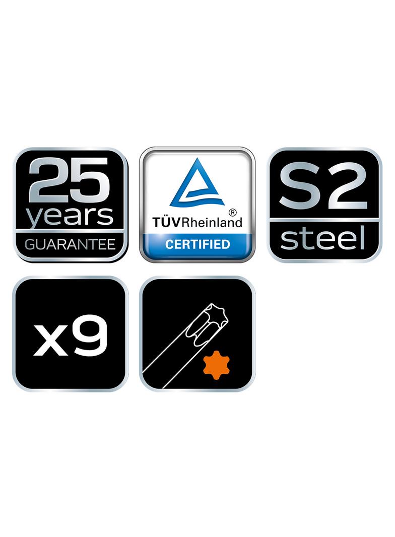 Klucze Torx T10-50, zestaw 9 szt., kolorowe