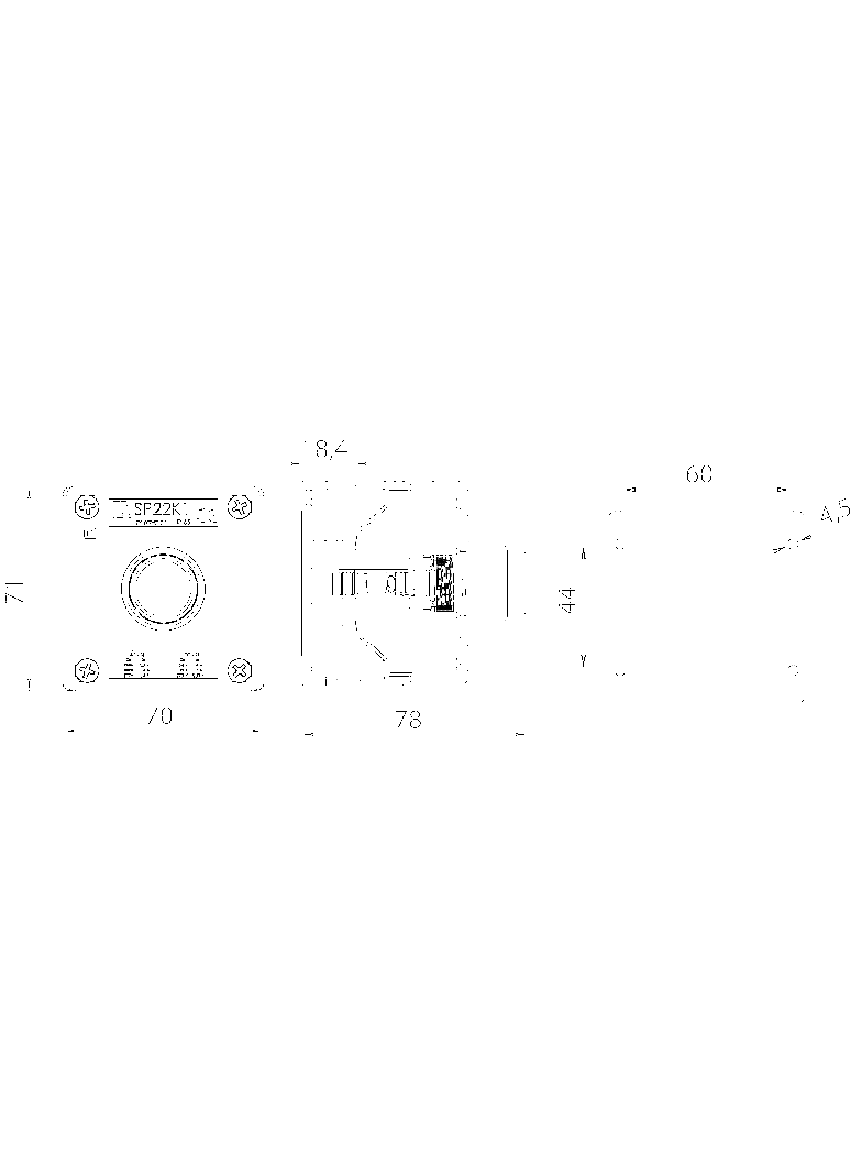 KASETA KOMPLETNA 1-OTWOROWA Z NAPĘDEM WC I 1 PRZEPUST M20