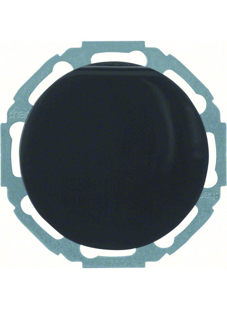 R.classic Gniazdo SCHUKO z pokrywą czarny Berker 47442045 WLS1211BG HAGER