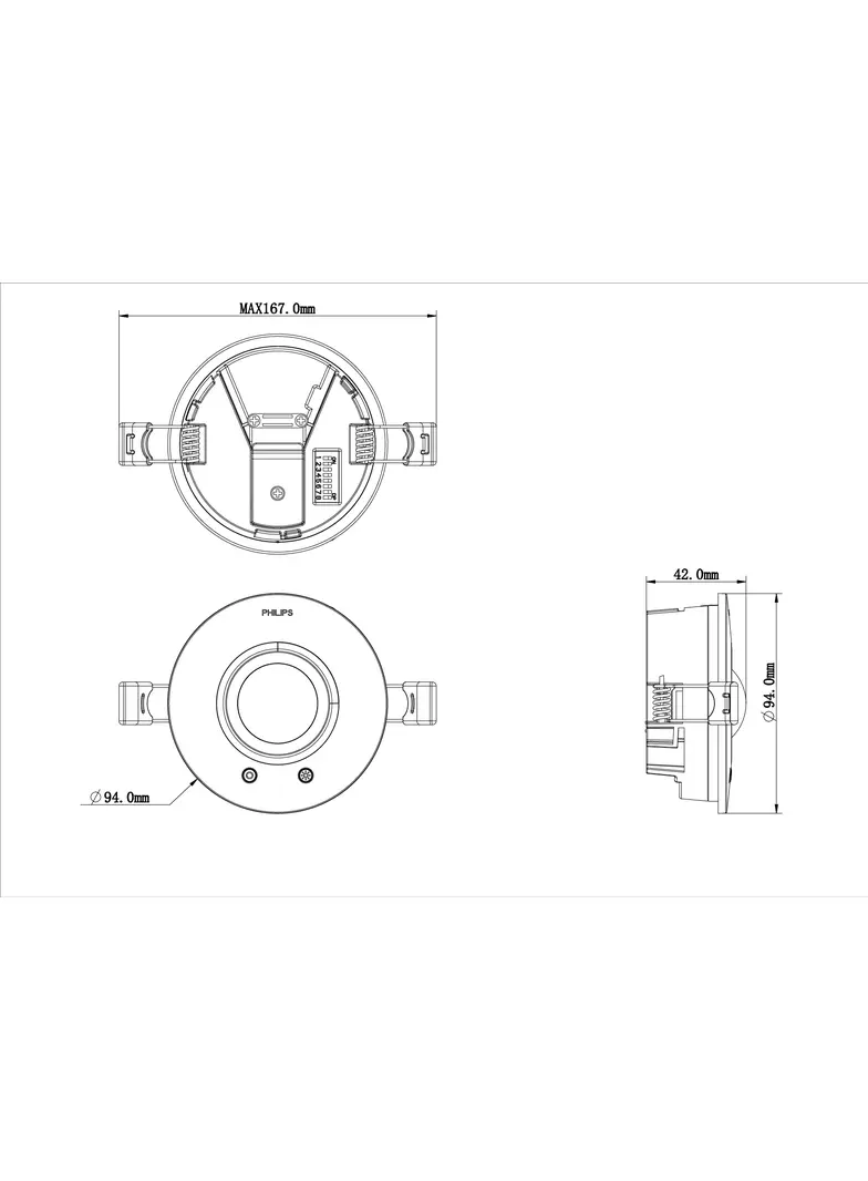 Czujnik ruchu/światła EcoSet EXT2010 OCC DL PIR AC Sensor RS WH ESW 5 lat gw. IP20 PHILIPS