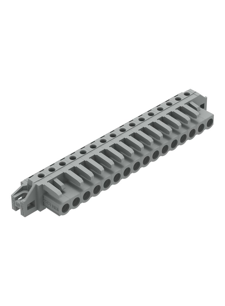 Gniazdo MCS‑MIDI Classic kątowe 16‑biegunowe szare raster 5mm 232‑246/031‑000 /10szt./ WAGO