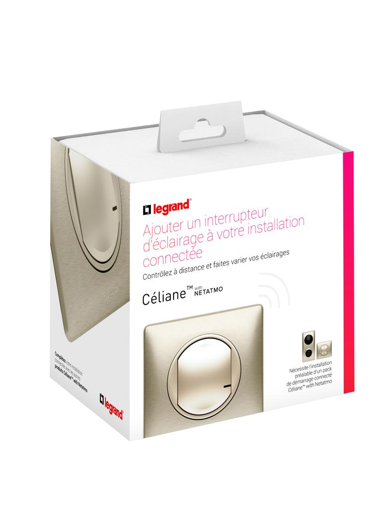 CELIANE WITH NETATMO - ŁĄCZNIK CONNECTED Z FUNKCJĄ ŚCIEMNIANIA TYTANOWY, Legrand