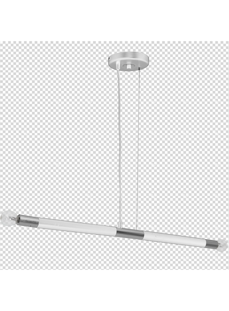 Milagro lampa wisząca Bastone 2xE14 biała/chrom MLP6566