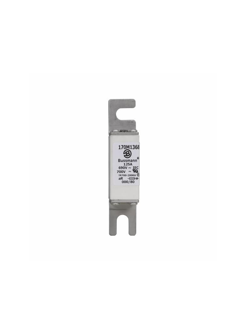 125A 690V IEC aR 000/80 SQ BODY IND FUSE Wkładka szybka 125A AC 690V DIN 000 21x40x100 mm, 170M1368