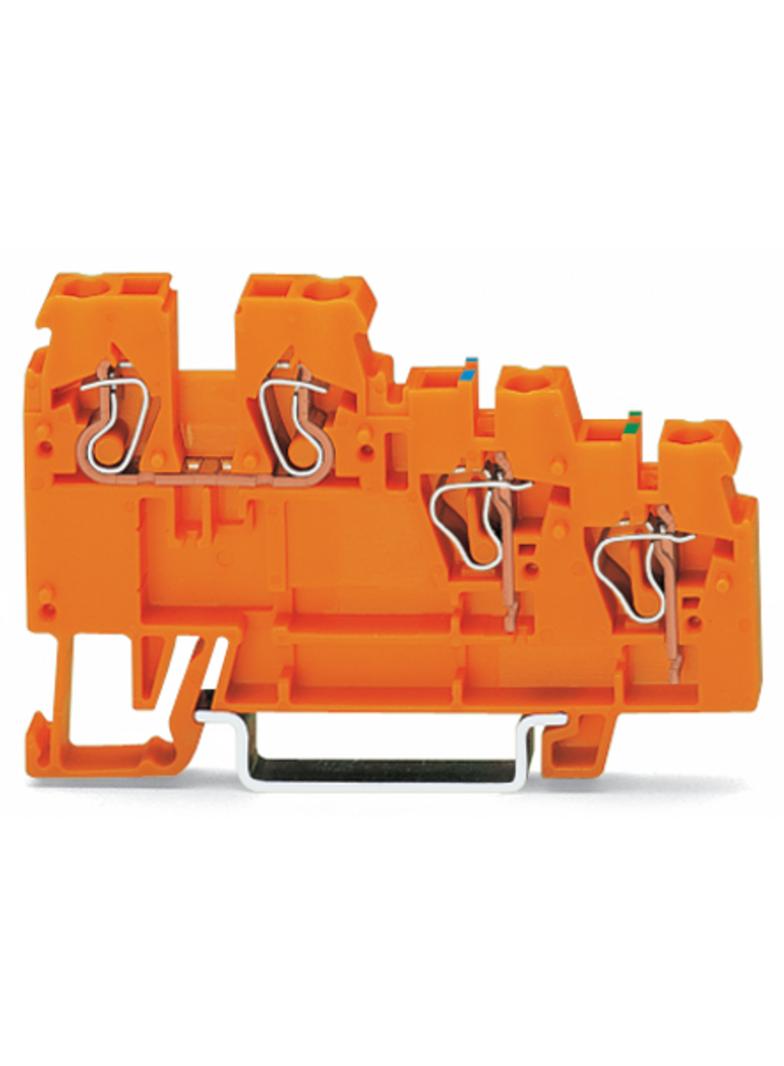 3-przewodowa złączka do elementów w. zasilająca pomarańczowa