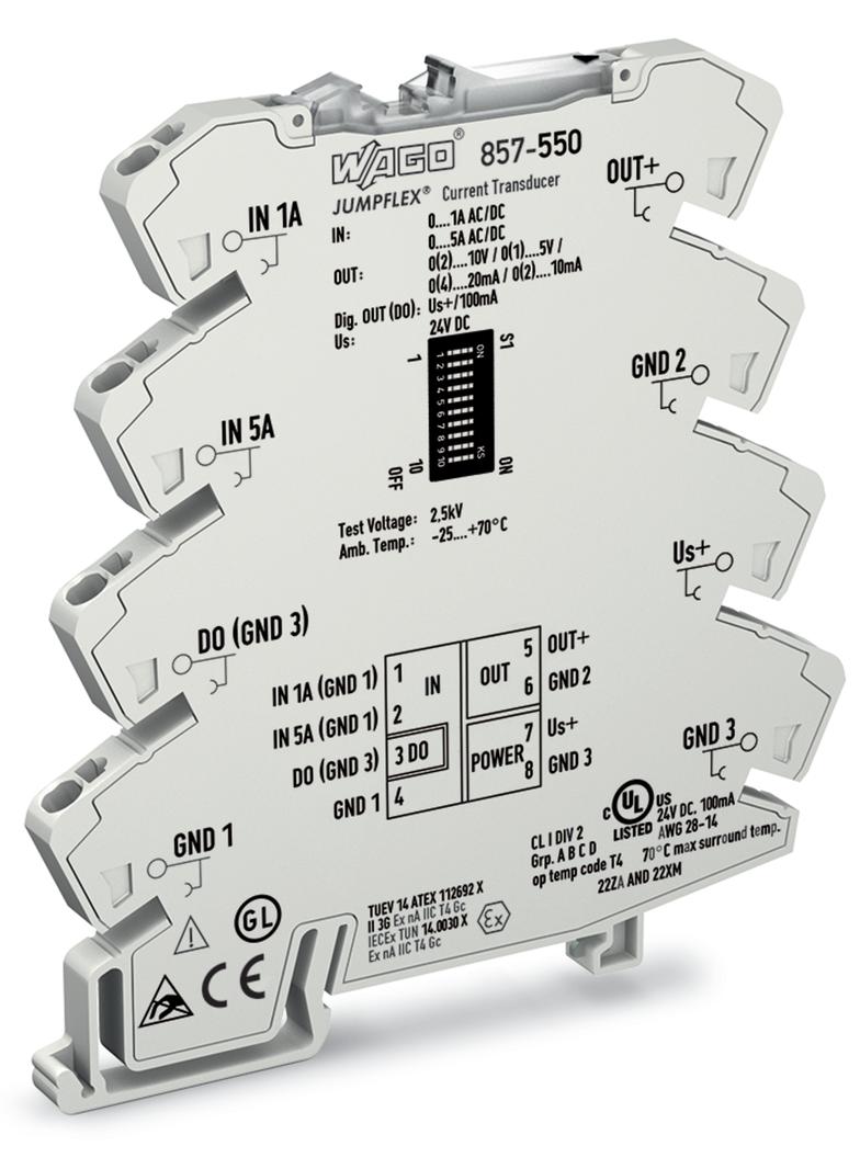 JUMPFLEX przetwornik pomiarowy prądu 5A AC/DC WAGO