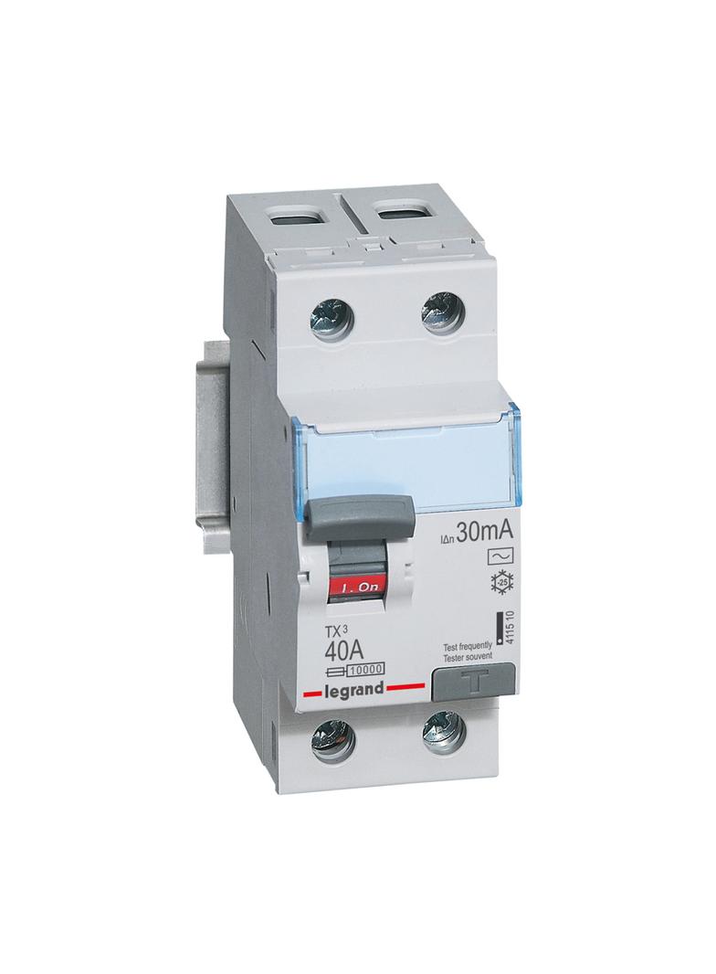 WYŁĄCZNIK RÓŻNICOWOPRĄDOWY P 302 2P 40A 30MA TYP AC SERII TX3, Legrand