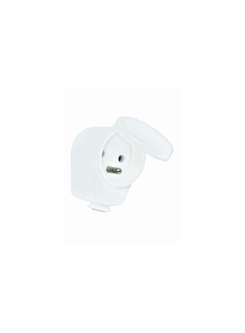 WTYCZKA JEDNOFAZOWA KĄTOWA Z TWORZYWA 2P+Z 10/16A Wtyczka-gniazdo z pokrywą 2P+Z 10/16A 250V 9002223 PCE