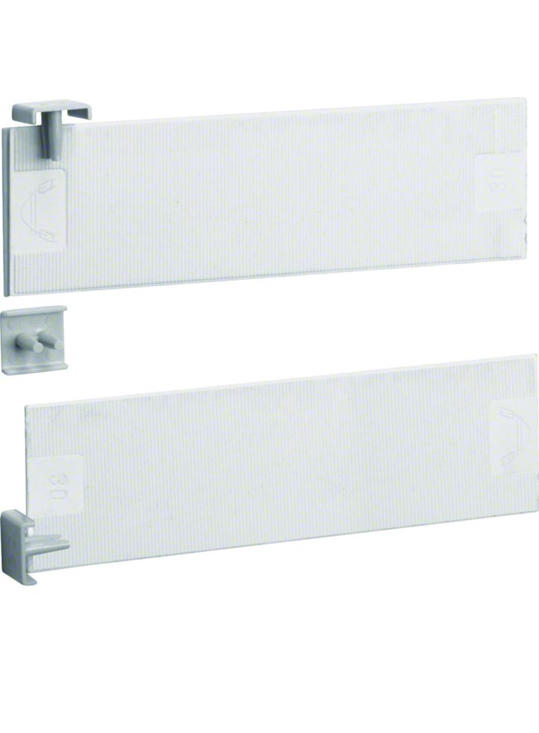 Osłony końcowe do szyn grzeb. widełkowych i kołkowych 2P 10mm2 kpl=10szt. KZ022 HAGER