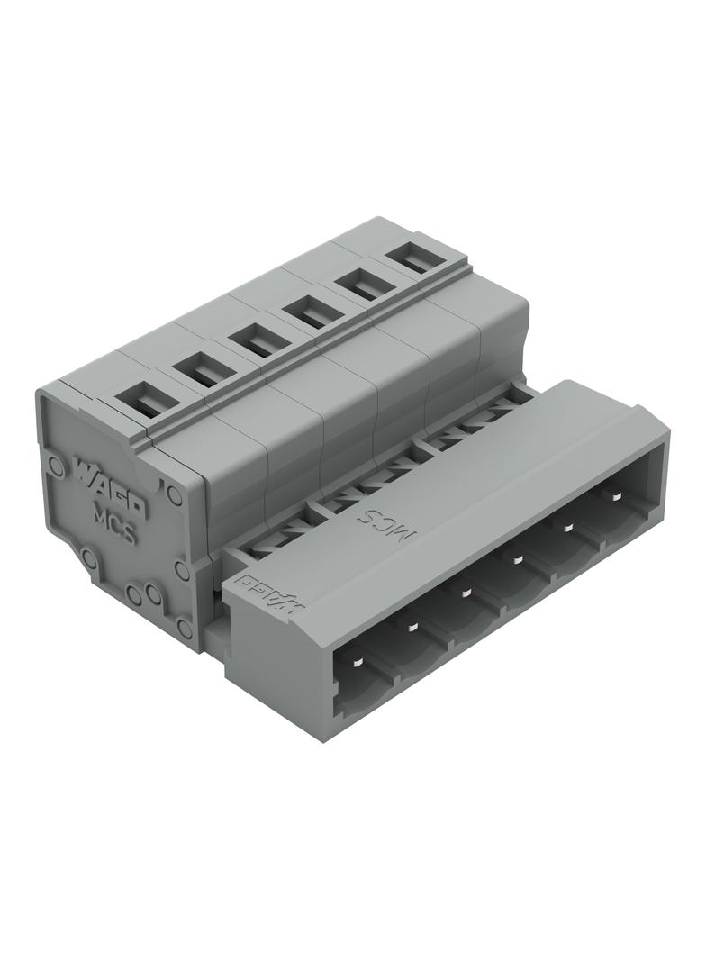 MCS-MIDI Classic wtyk 6-bieg. szary raster 5 mm /50szt./ WAGO