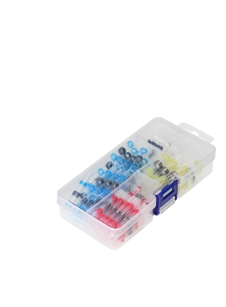 Zestaw koszulek temokurczliwych z cyną Shrink-with-Tin 100szt.; 0.5mm2 - 25 pcs; 1.5mm2 - 35 pcs; 2