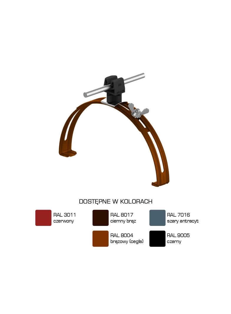 AN-15P/LA/C-N Uchwyt gąsior.rozsuw.Z-zatrz. H=3,5cm /LA/ czarny