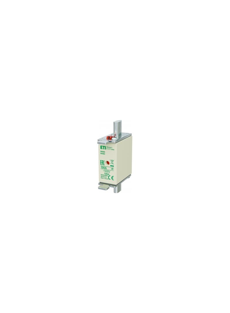 Wkładka topikowa NH silnikowa KOMBI NH000 WT-00C aM 100A 500V 004181414 ETI