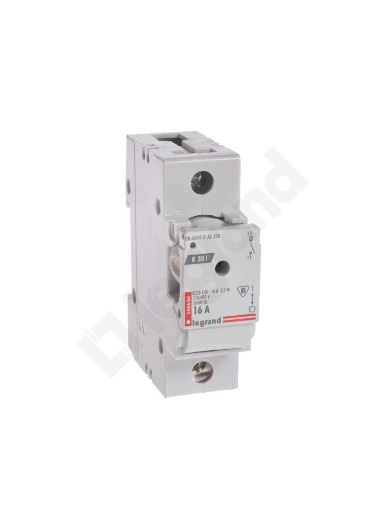 Rozłącznik Bezpiecznikowy 1P 16A D01 R301 606604 LEGRAND