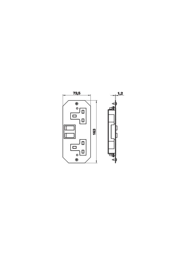 AP MT2 BS 2SS0, Gniazo BS z pokr., podwójne