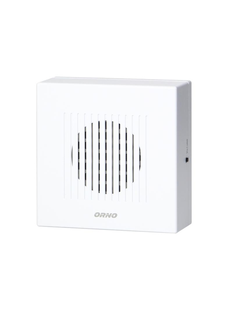 Dzwonek elektroniczny jednotonowy RINGIL MINI AC 230V śnieżno biały OR-DP-MR-160/PW ORNO