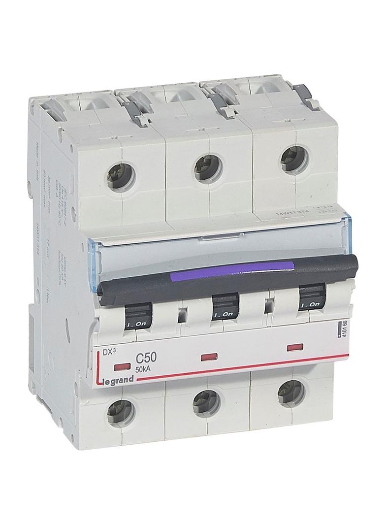 Wyłącznik Nadprądowy S323 C50 3P 50A 50Ka DX3 410166 LEGRAND