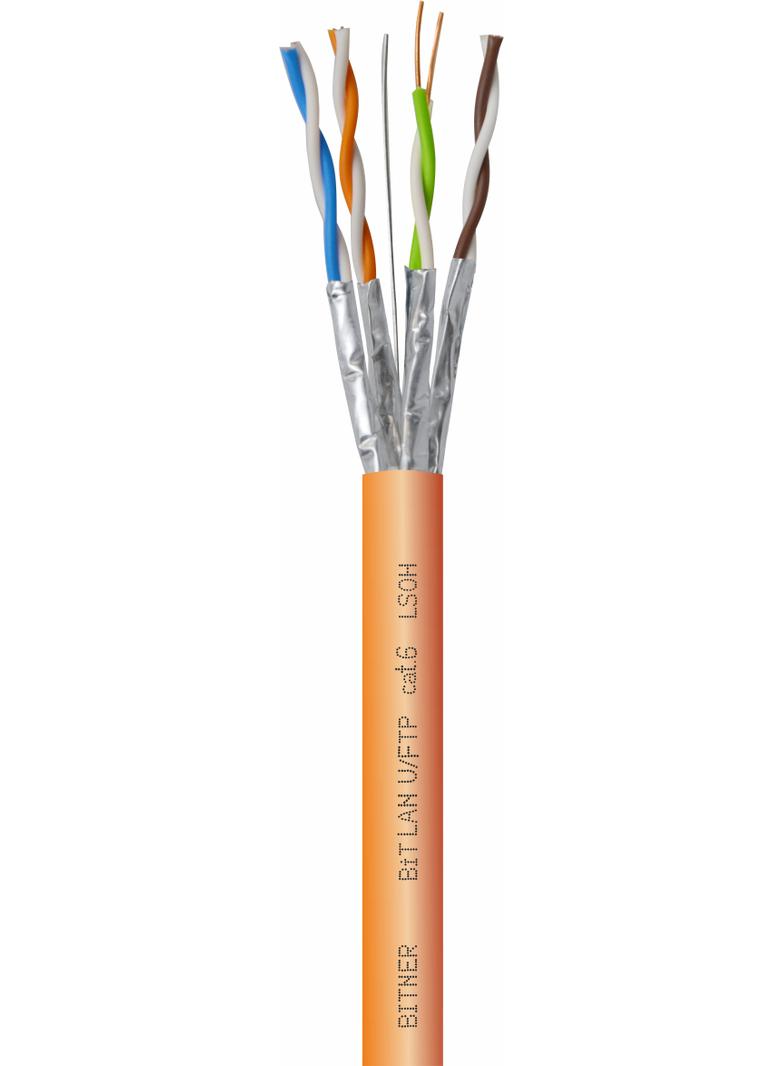 BiTLAN U/FTP 4x2x23 AWG (0,54) cat. 6 350MHz LSOH Kabel do sieci teleinformatycznych, ekranowane pary, bezhalogenowy TI0083 BITNER