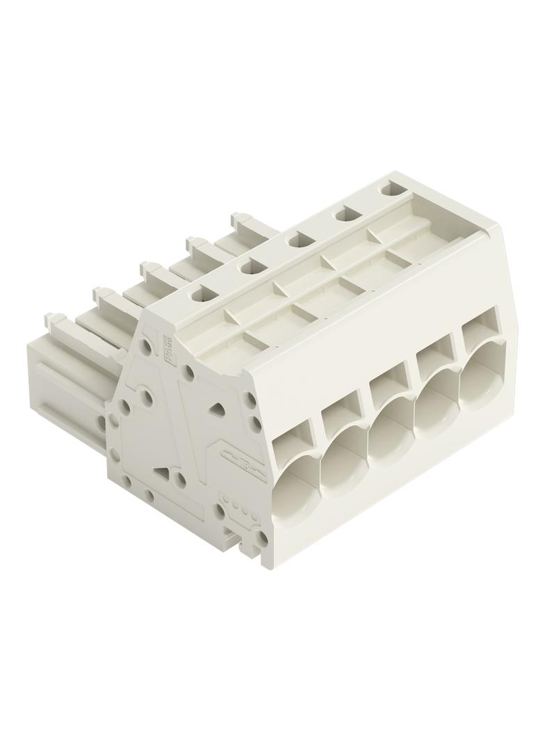 MCS-MAXI wtyk 5-bieg. jasnoszary raster 7,62 mm /24szt./ WAGO